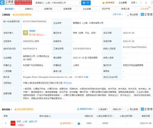 聯(lián)想在上海成立半導(dǎo)體公司，注冊(cè)資本3億元，聚焦軟件開(kāi)發(fā)與技術(shù)創(chuàng)新